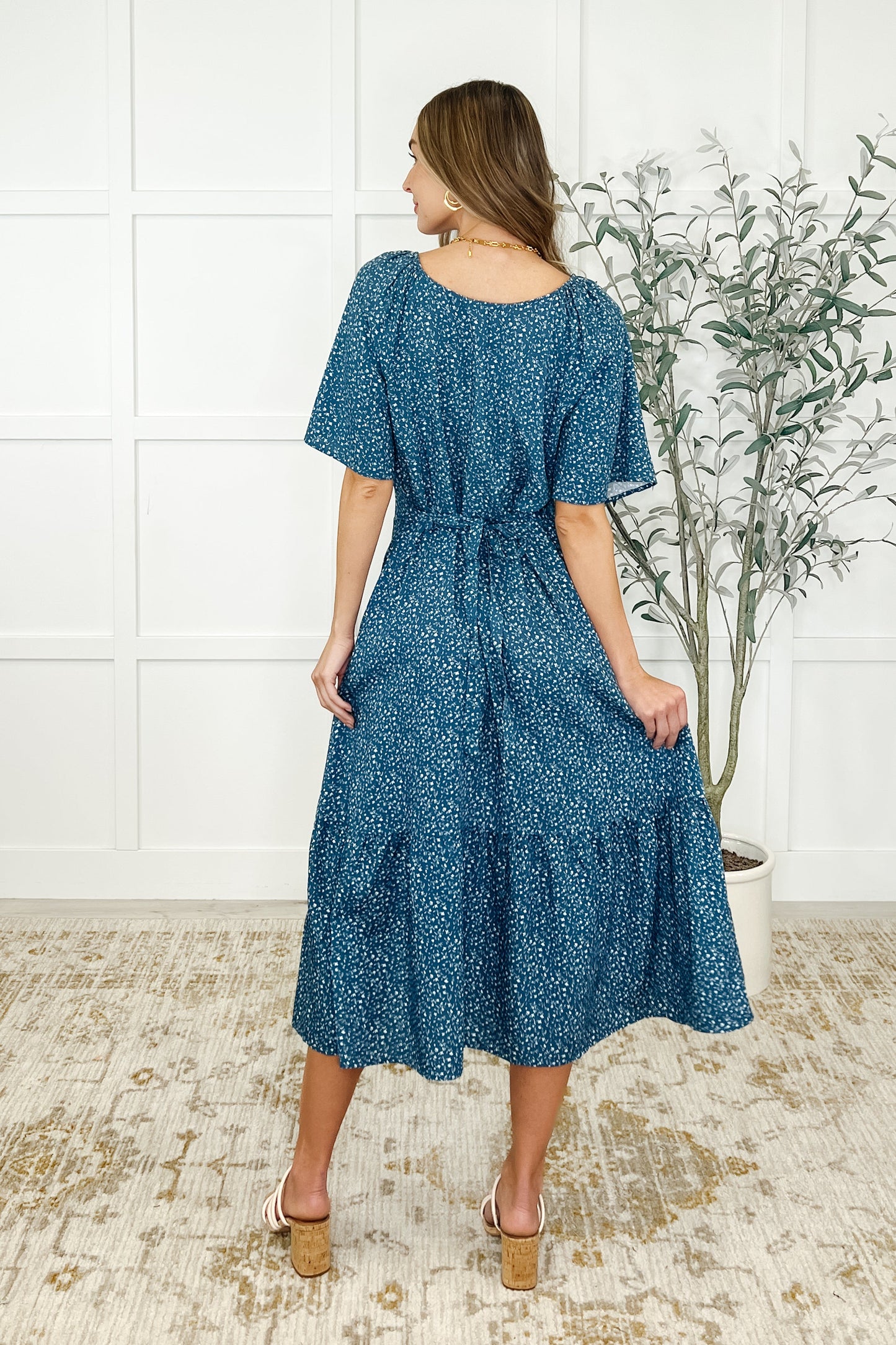 Olive Dress in Blue Vineyard (Online Exclusive)