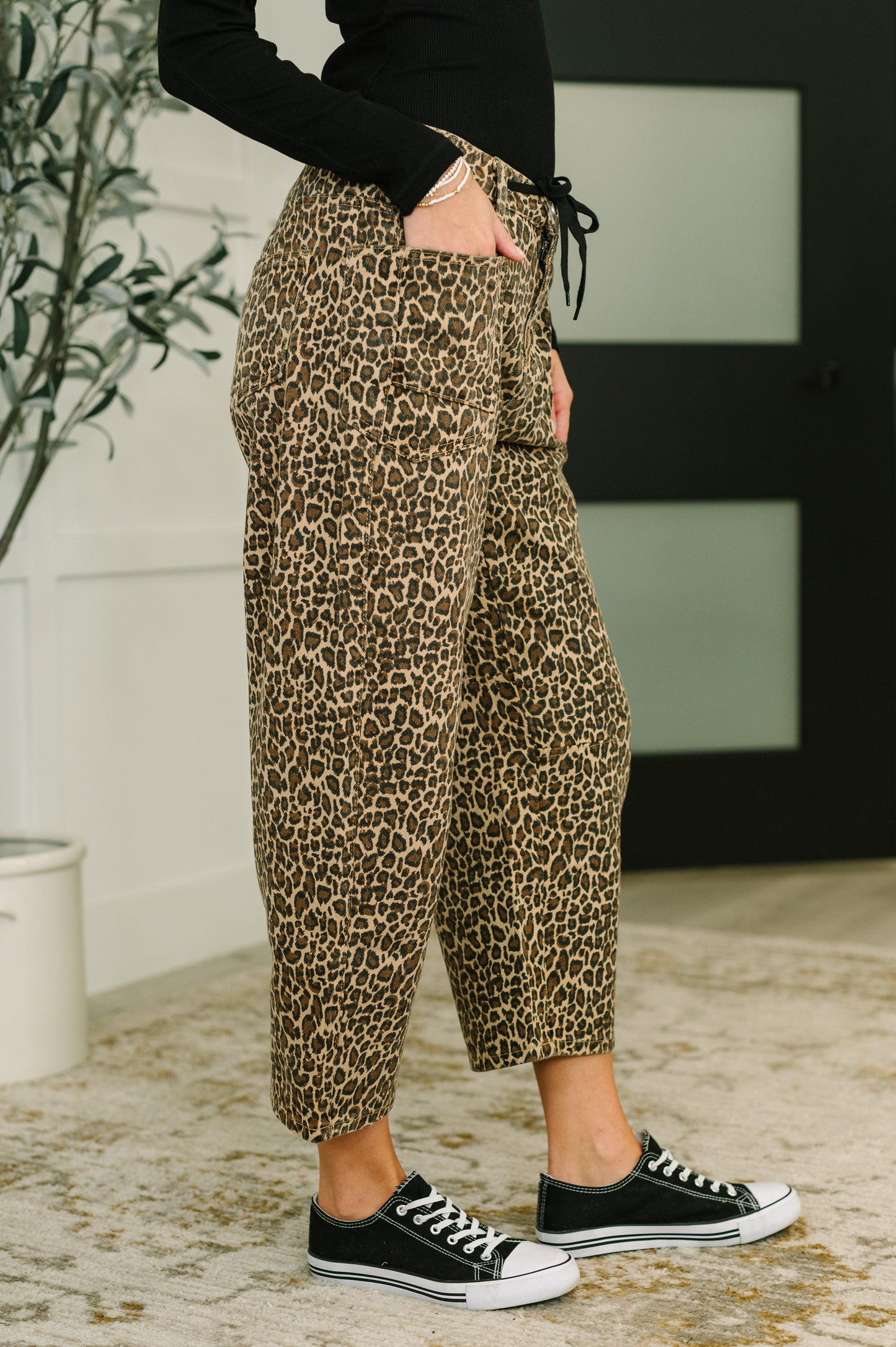 Prowl Power Barrell Ankle Crop Jean in Khaki (Online Exclusive)