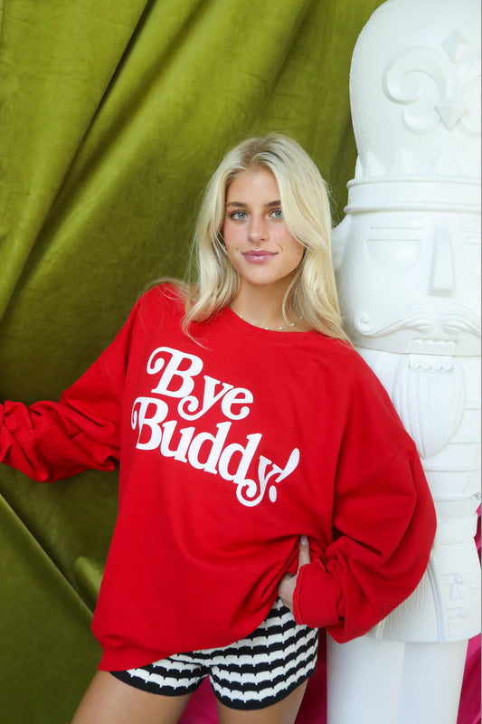Bye Buddy Sweatshirt - Red
