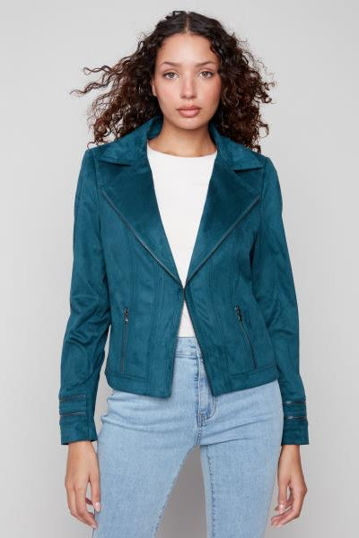 Charlie B Faux Suede Jacket - Multiple Color