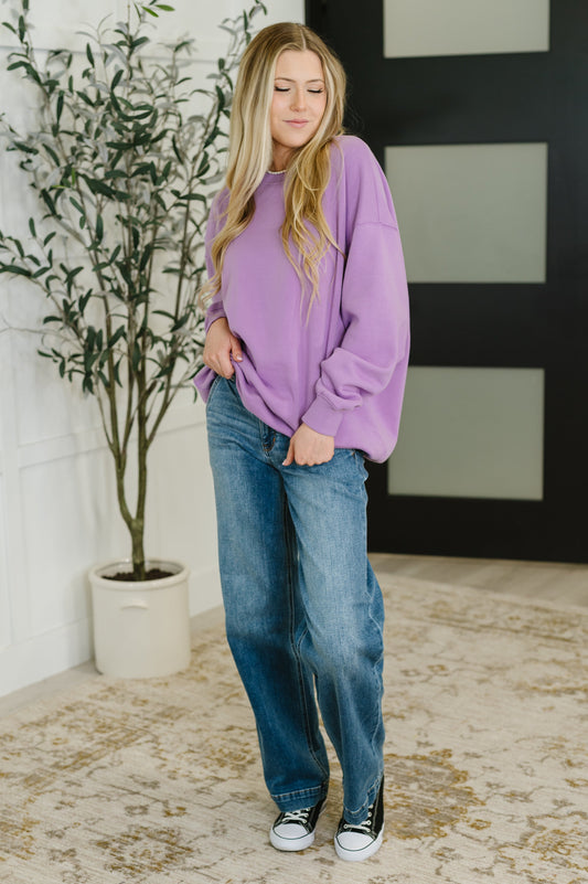 Sunday Snug Relaxed Pullover in Lavender (Online Exclusive)