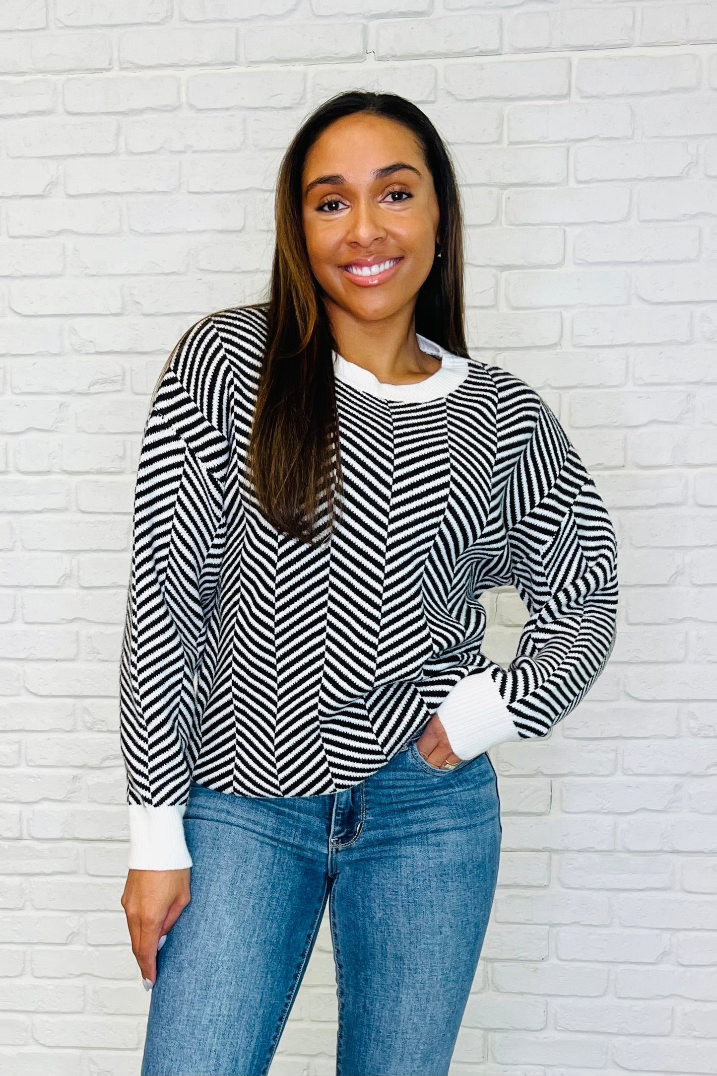 Super Secret Chevron Sweater (Online Exclusive)