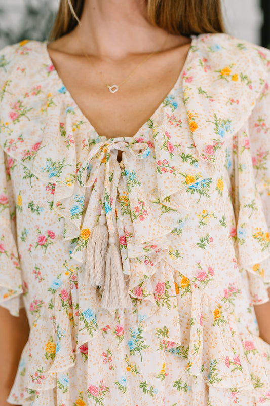 Sweet Escape Boho Floral Dress (Online Exclusive)