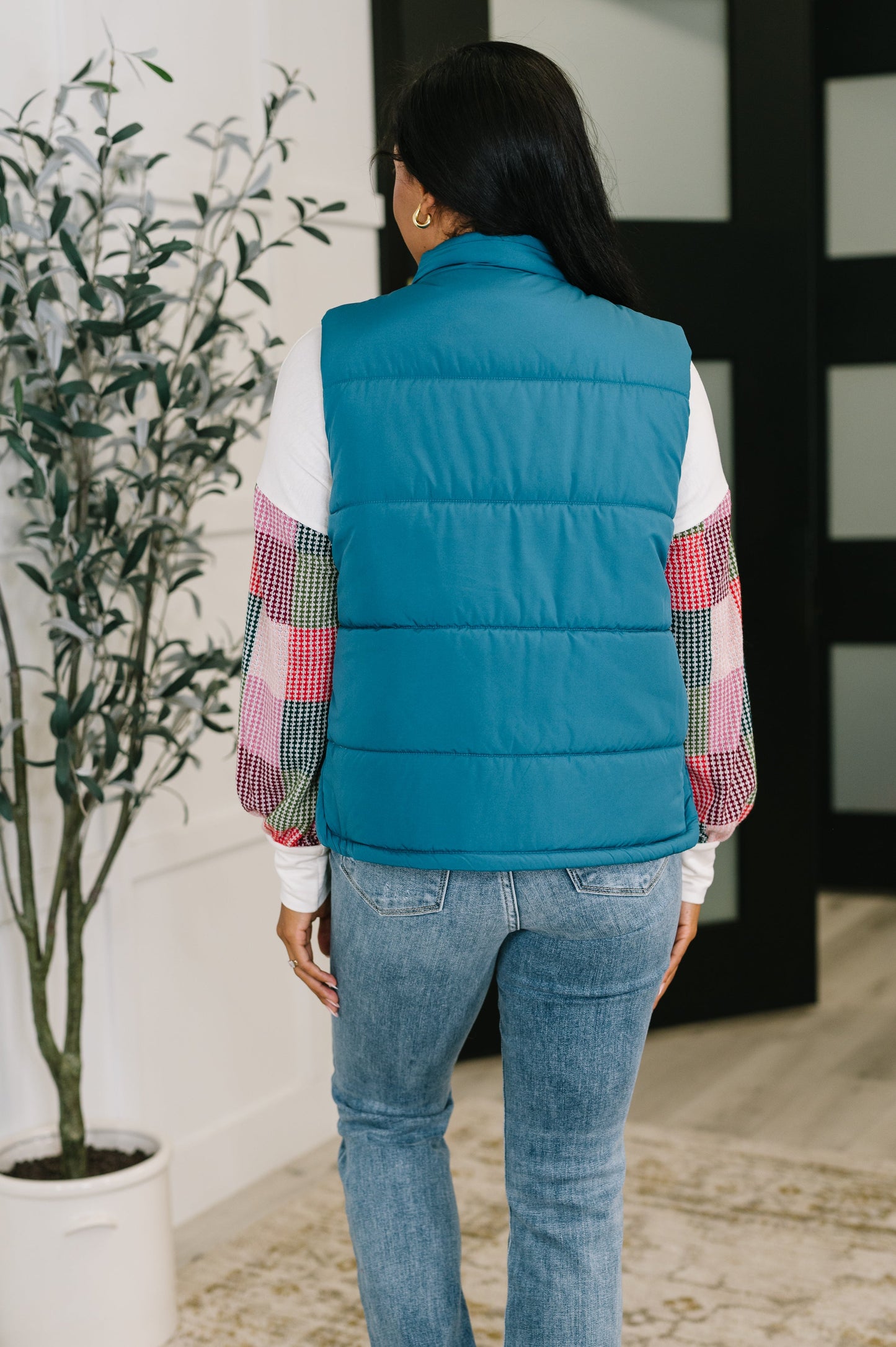 That's What I'm Talkin' About Puffer Vest in Teal (Online Exclusive)