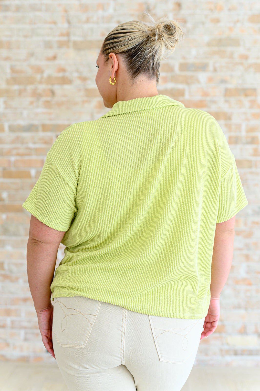 Two's Company Ribbed Button Down (Online Exclusive)