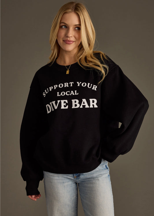 Support Your Local Dive Bar Crewneck