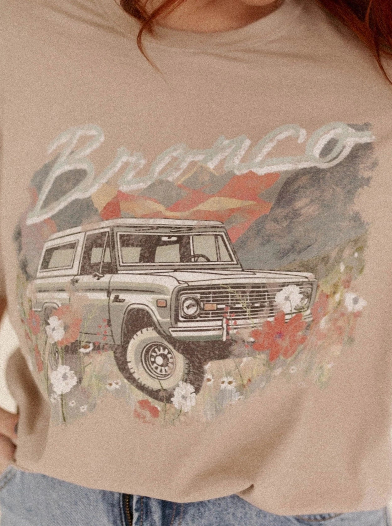 Floral Bronco Graphic Tee