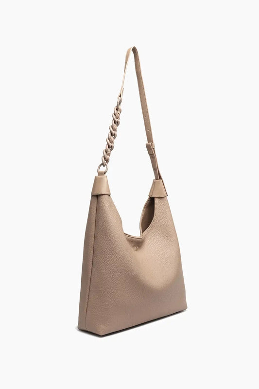 Luxe Braided Tote Bag - Beige