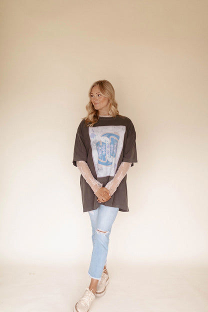 Cowgirl Boots Playing Card Graphic Tee