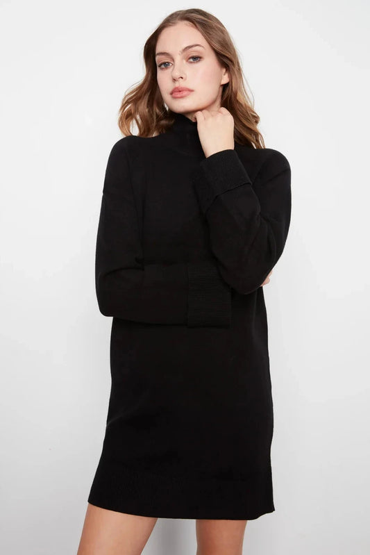 Charlie B Mock Neck Sweater Dress