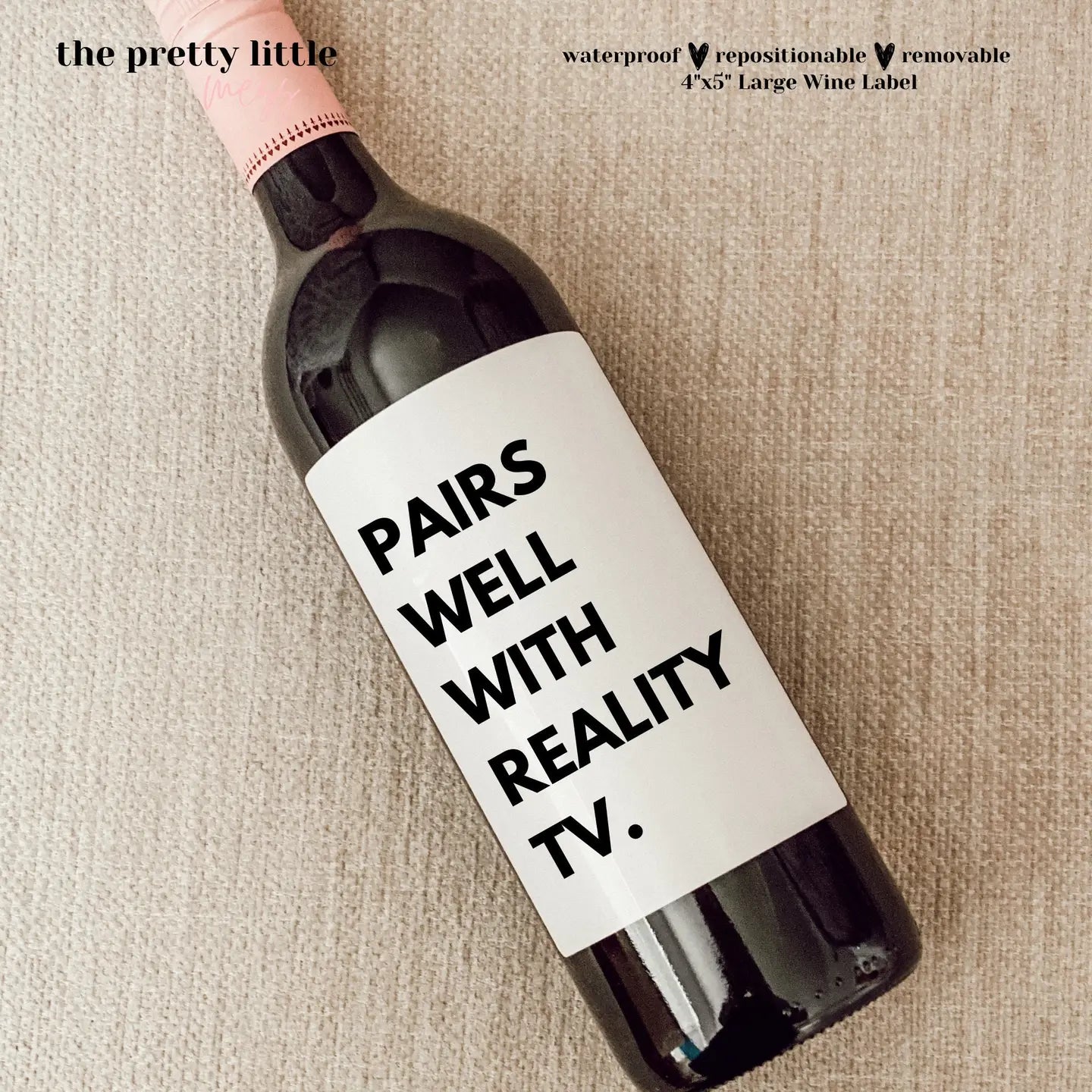 Wine Bottle Labels 4"x4"