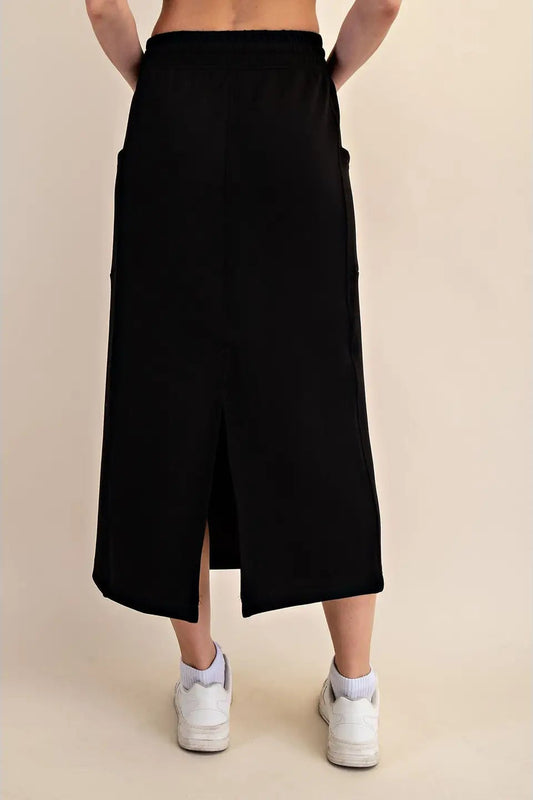 Scuba Long Skirt - Multiple Colors