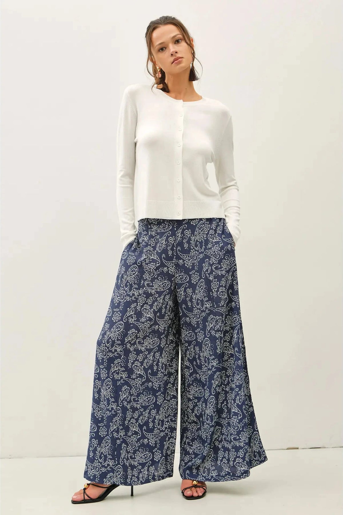 Ivory- Essential Button Up Cardigan