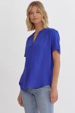 Classy But Cute Top - Royal Blue