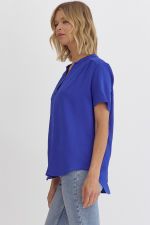Classy But Cute Top - Royal Blue