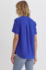 Classy But Cute Top - Royal Blue