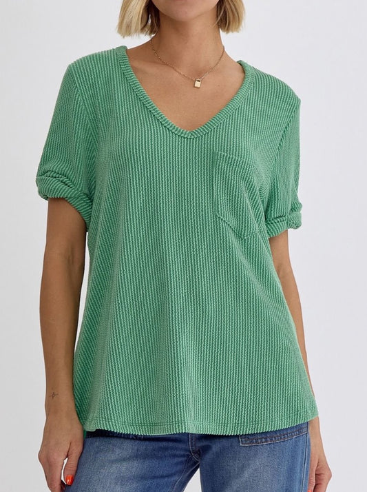 Summer Basics Top - Kelly Green