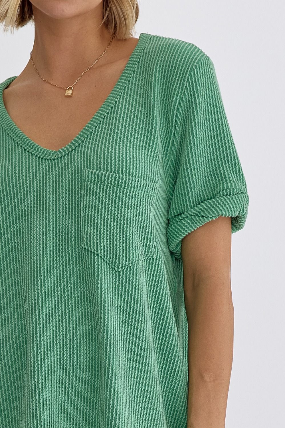 Summer Basics Top - Kelly Green