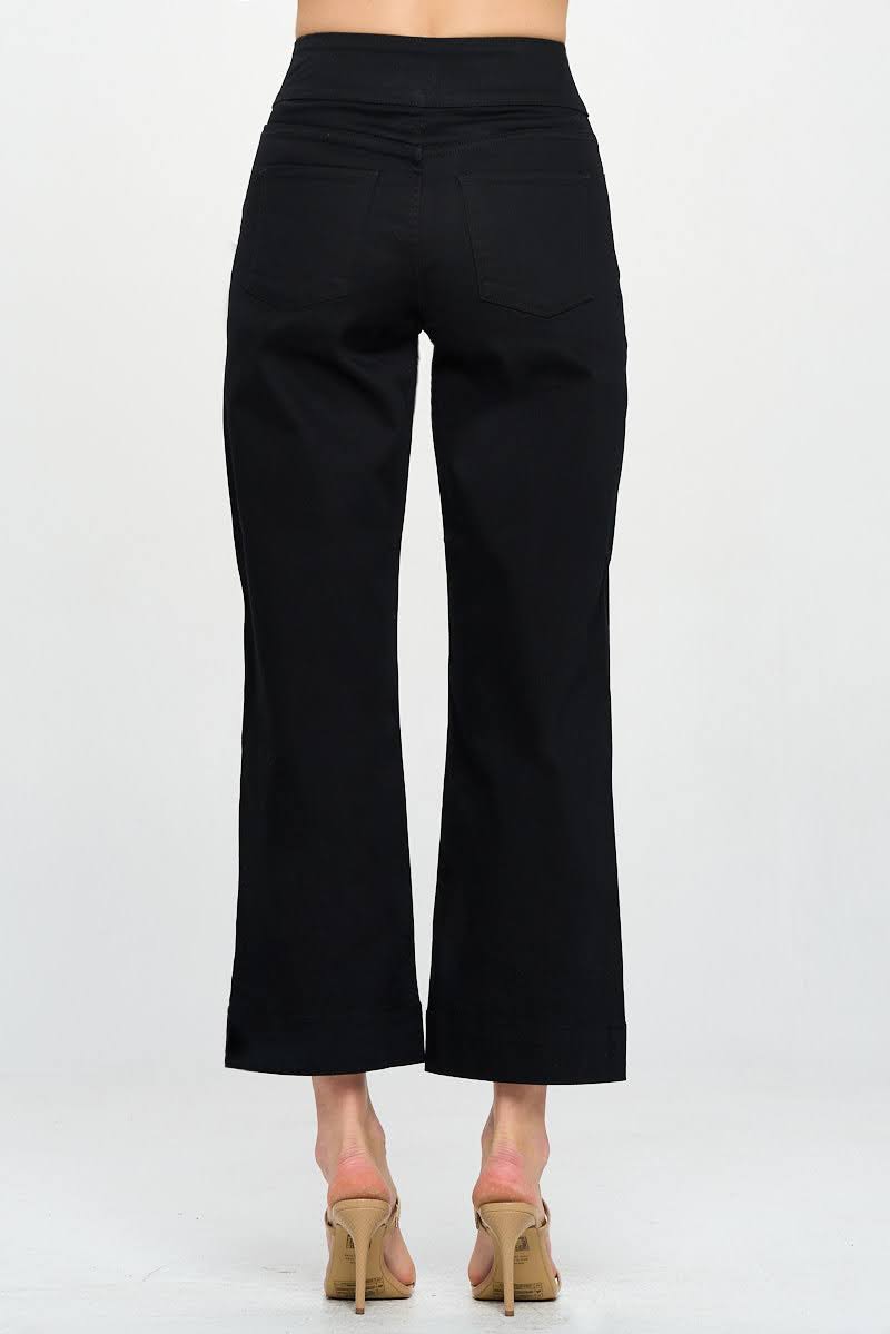 High Rise Crop Wide Leg Jean