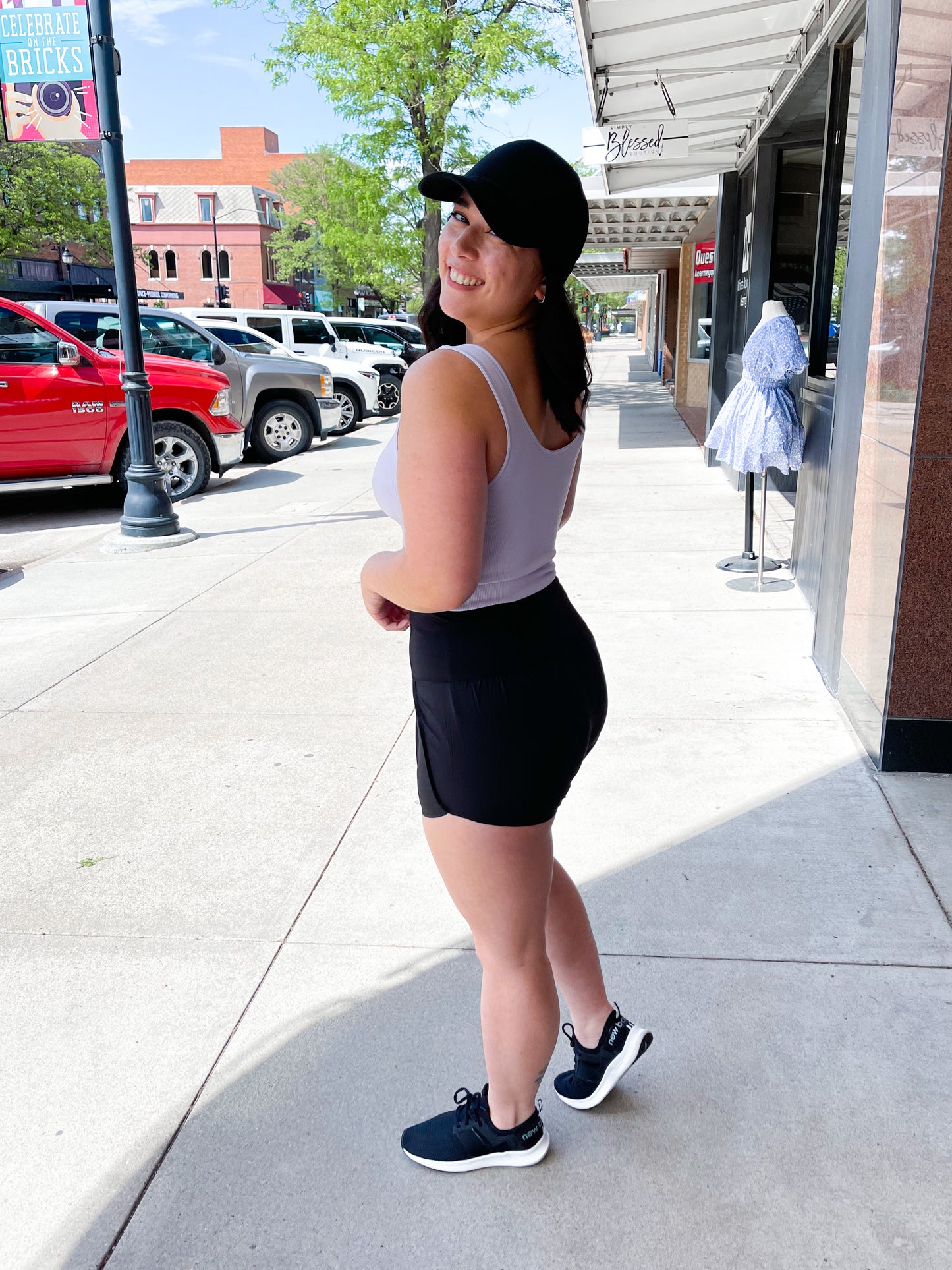 Butterfly Athletic Shorts - Black