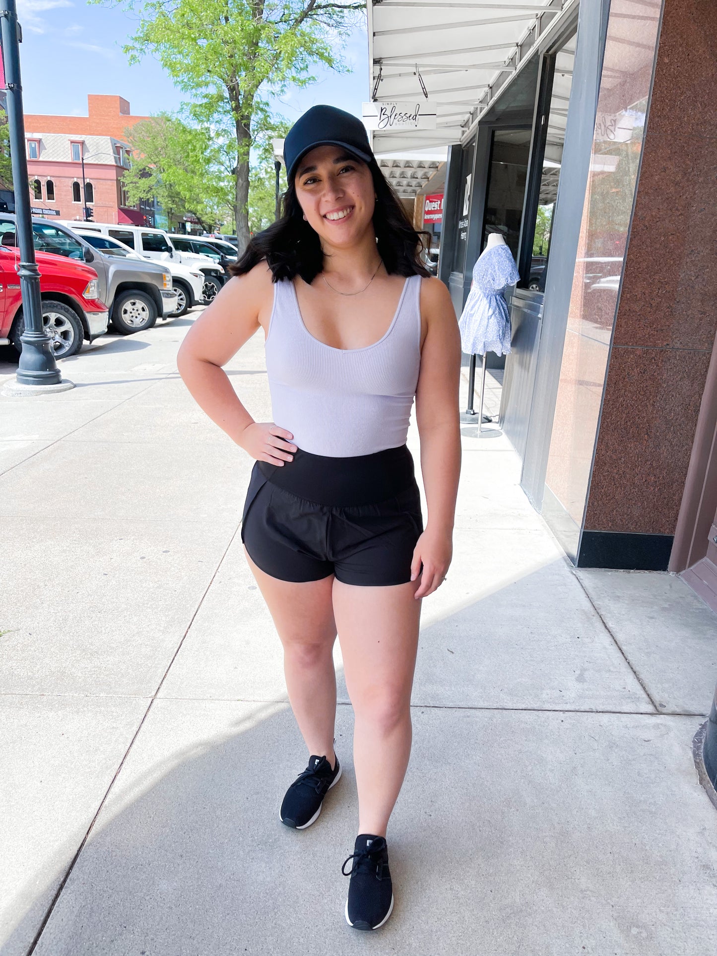 Butterfly Athletic Shorts - Black