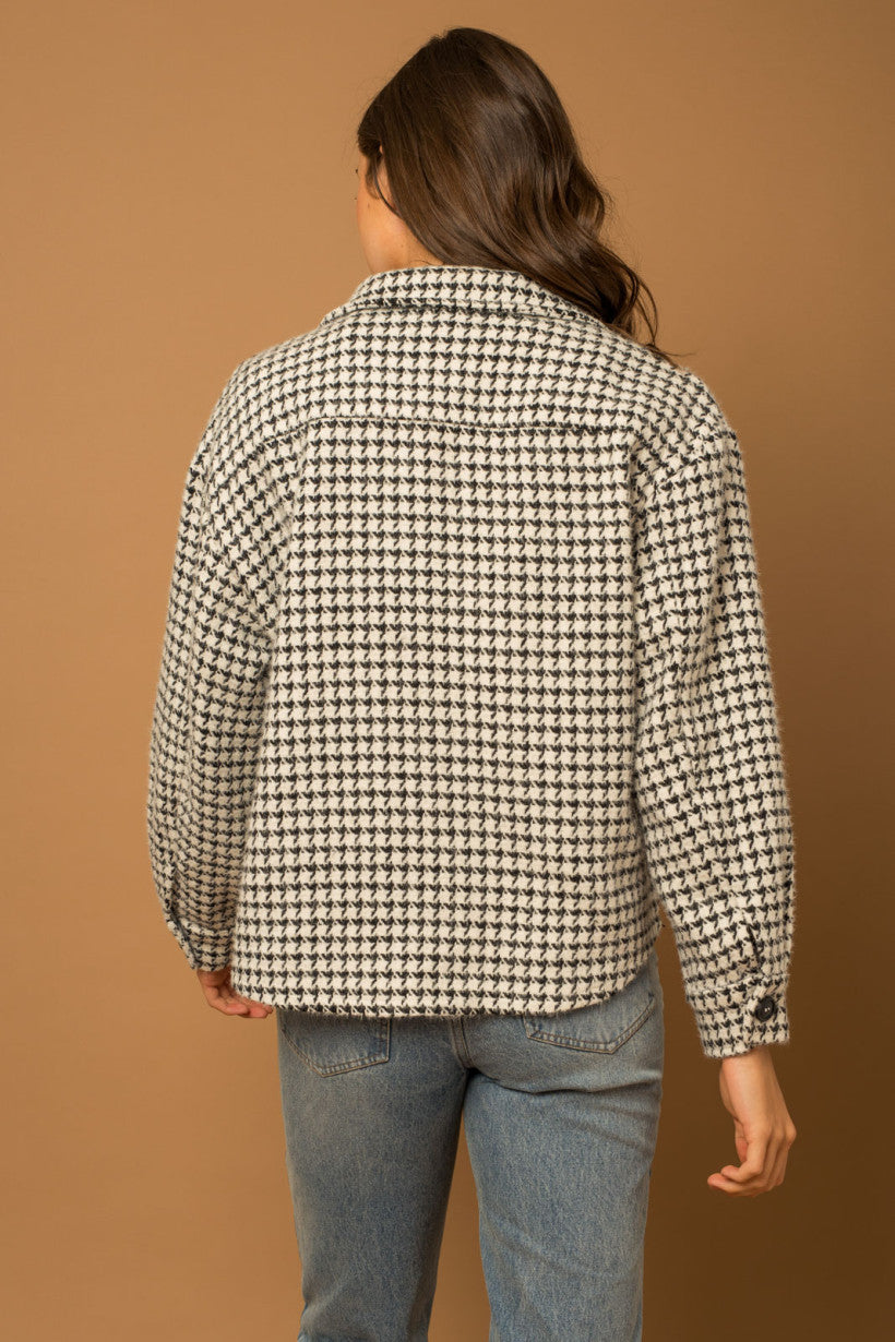 B&W Houndstooth Jacket