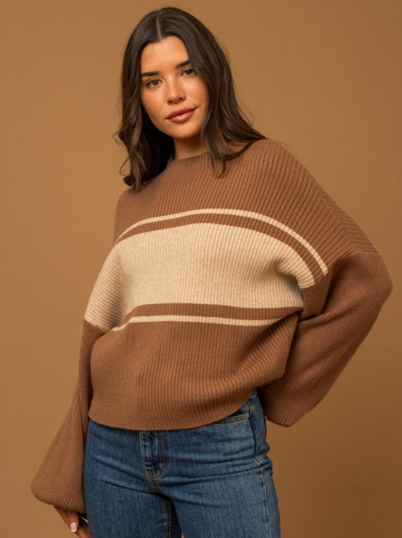 Fall Basics Sweater - Mocha