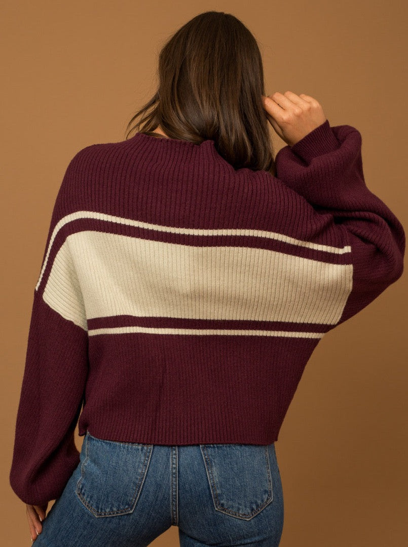 Fall Basics Sweater - Plum