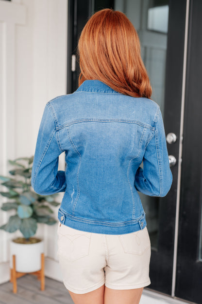 Every Occasion Denim Button Up Jacket (Online Exclusive)