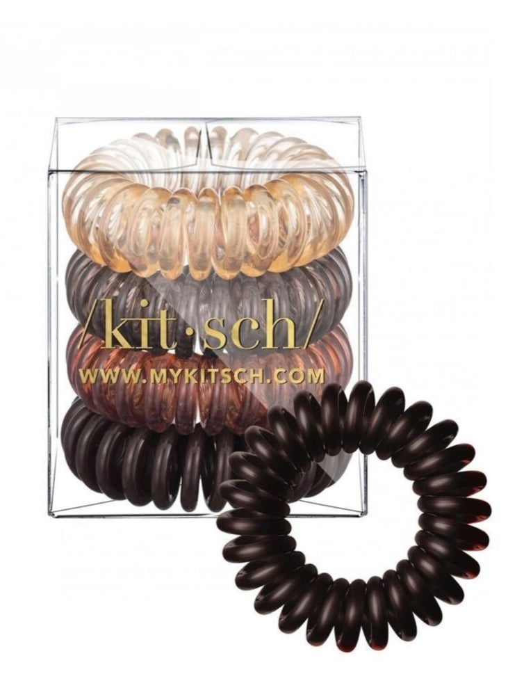 Brunette Hair Coils (Pack of 4)