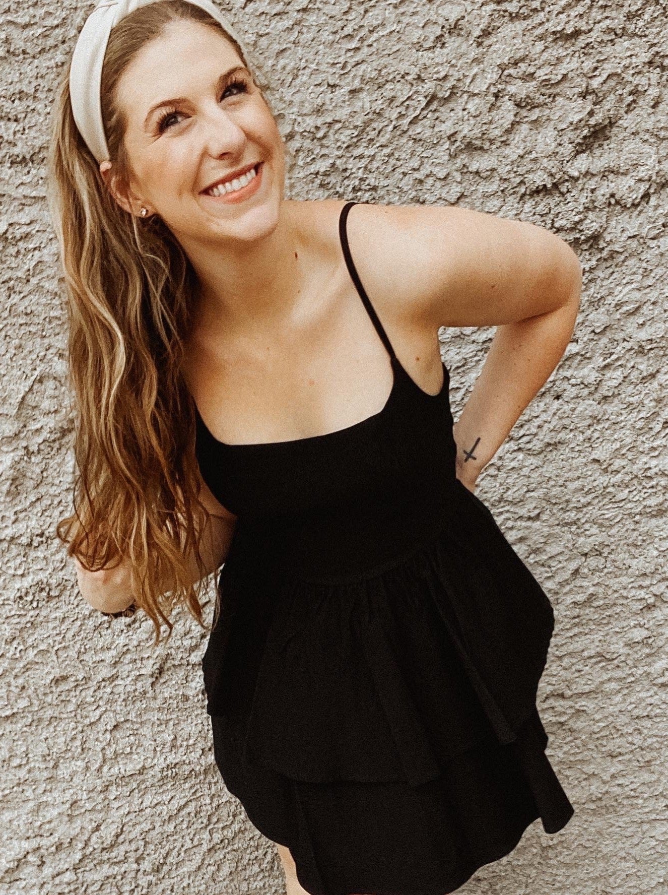Black Tiered Ruffle Dress