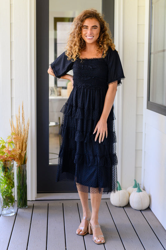 Midnight Waltz Midi Dress (Online Exclusive)