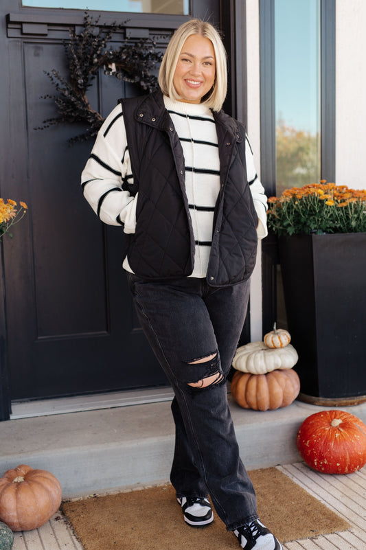 Plus Size More or Less Striped Sweater (Online Exclusive)