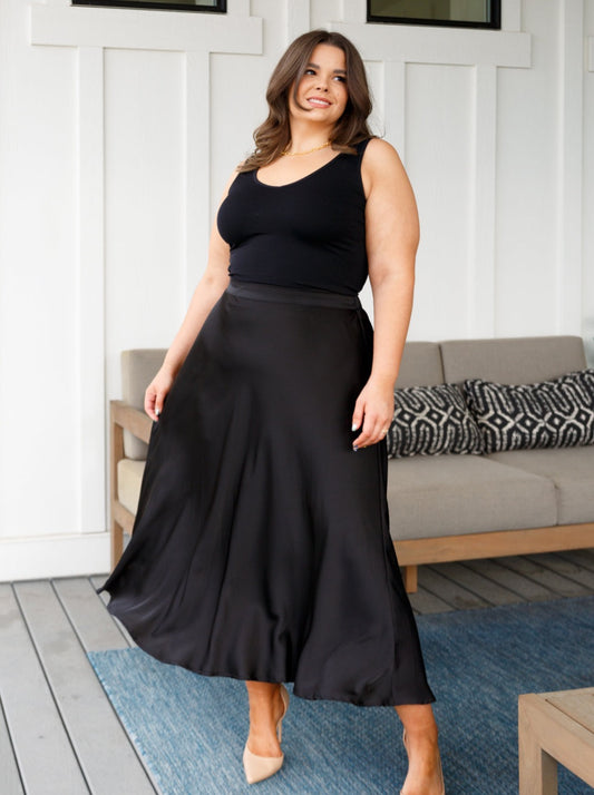 Timeless Tale Maxi Skirt in Black (Online Exclusive)