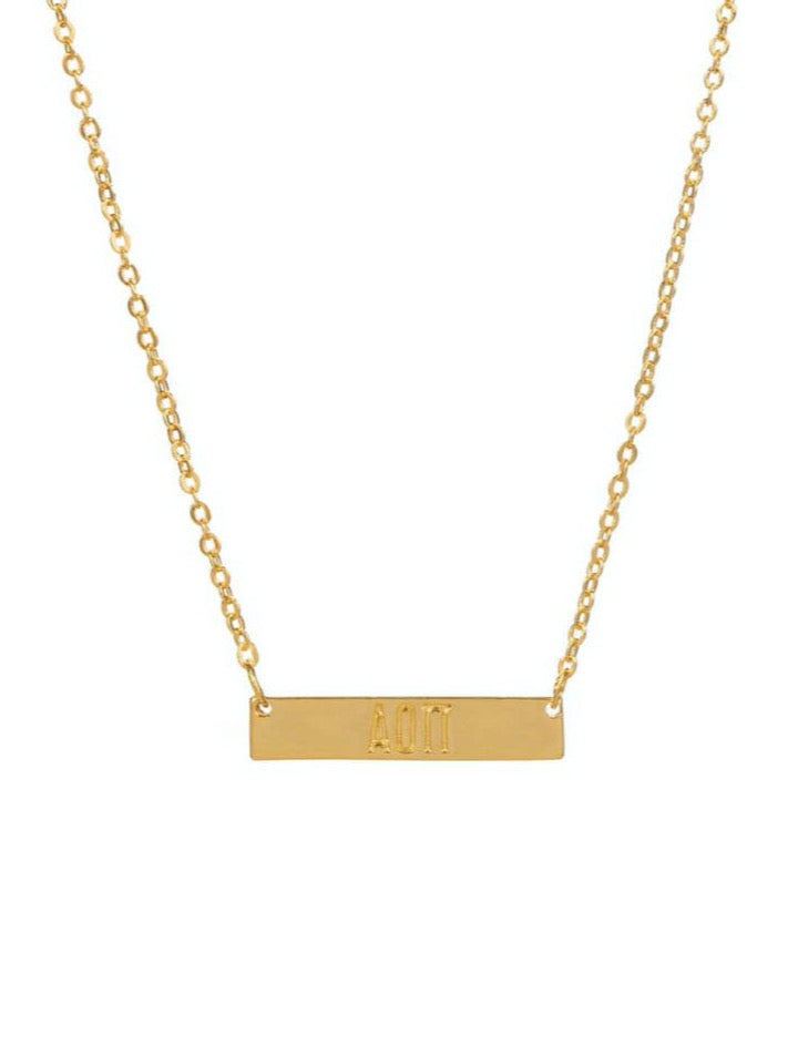 Alpha Xi Delta Bar Sorority Necklace