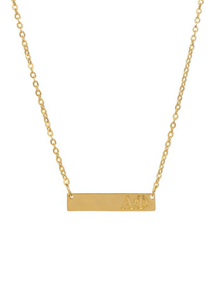 Alpha Phi Bar Sorority Necklace