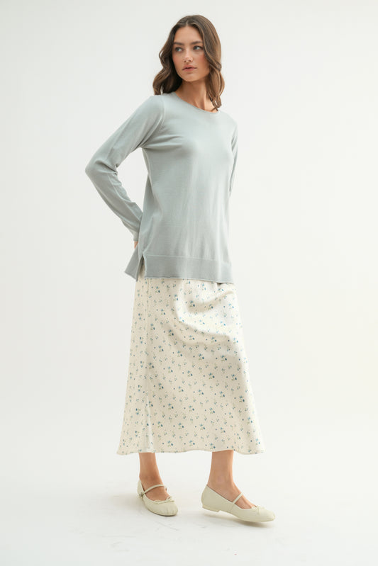 Mint Boat Neck Sweater