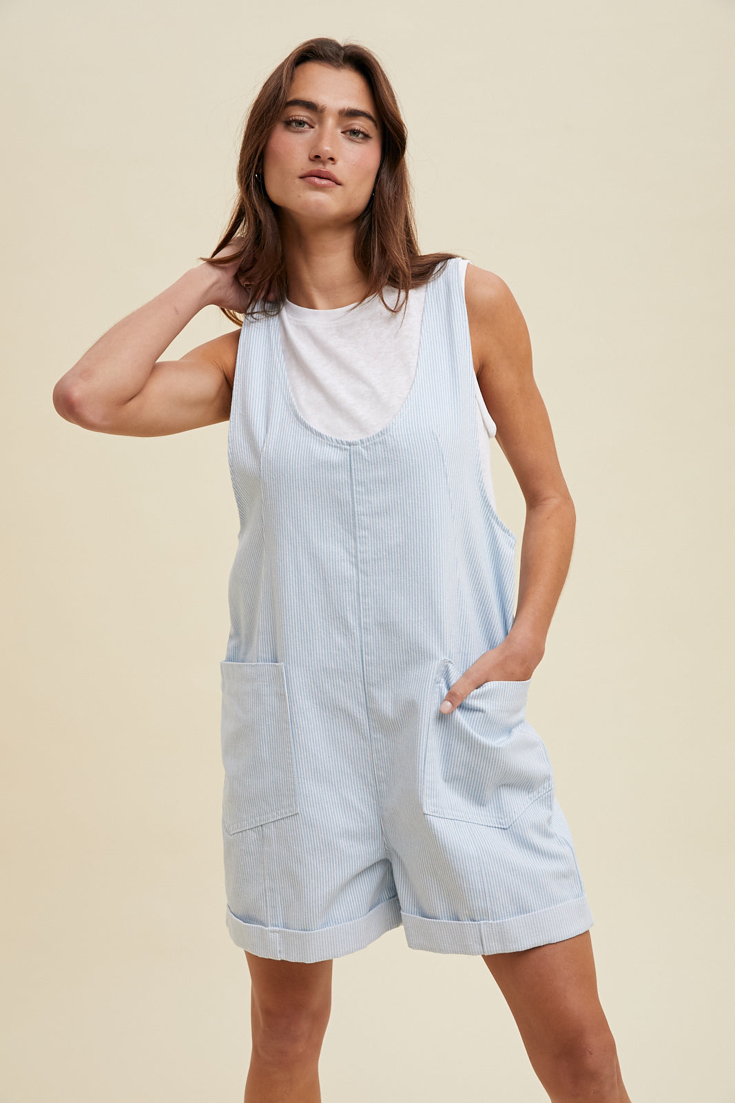 Set Sail Striped Romper
