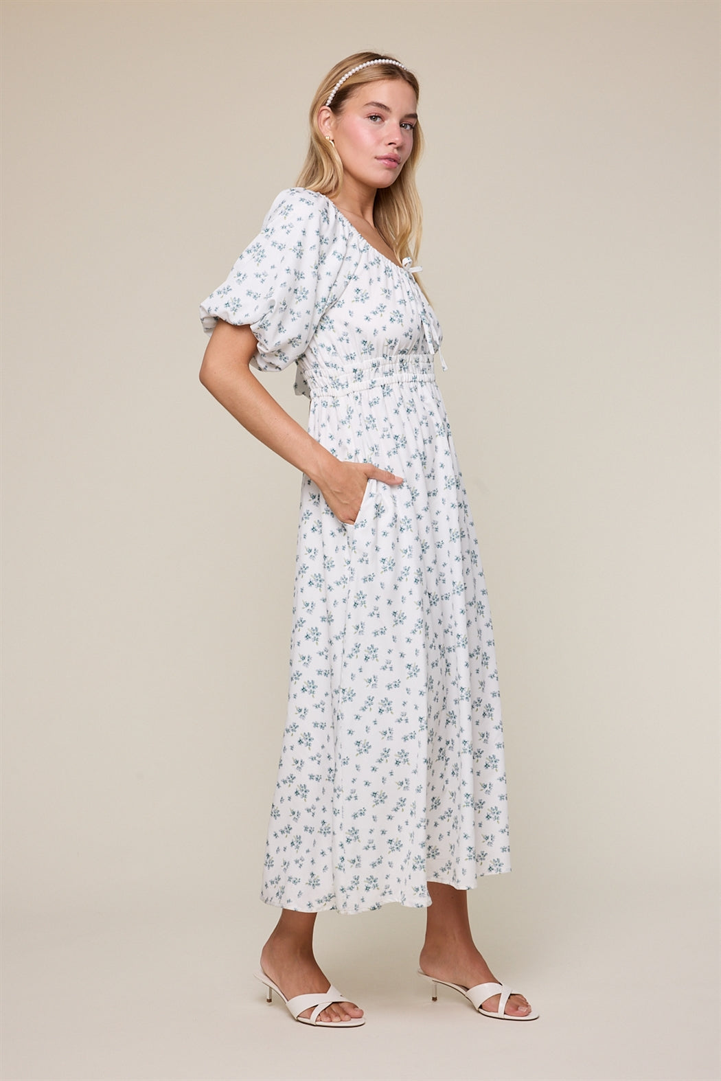 Fresh Start Puff Sleeve Dress