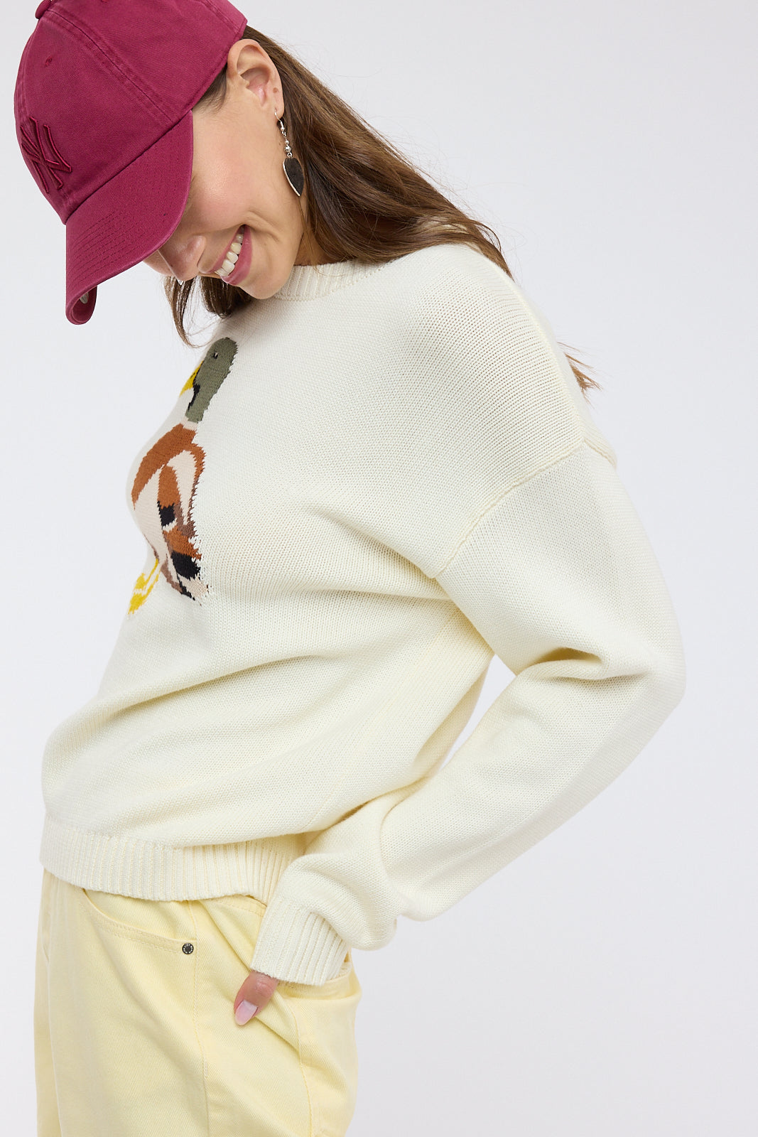 Mallard Duck Sweater - Cream