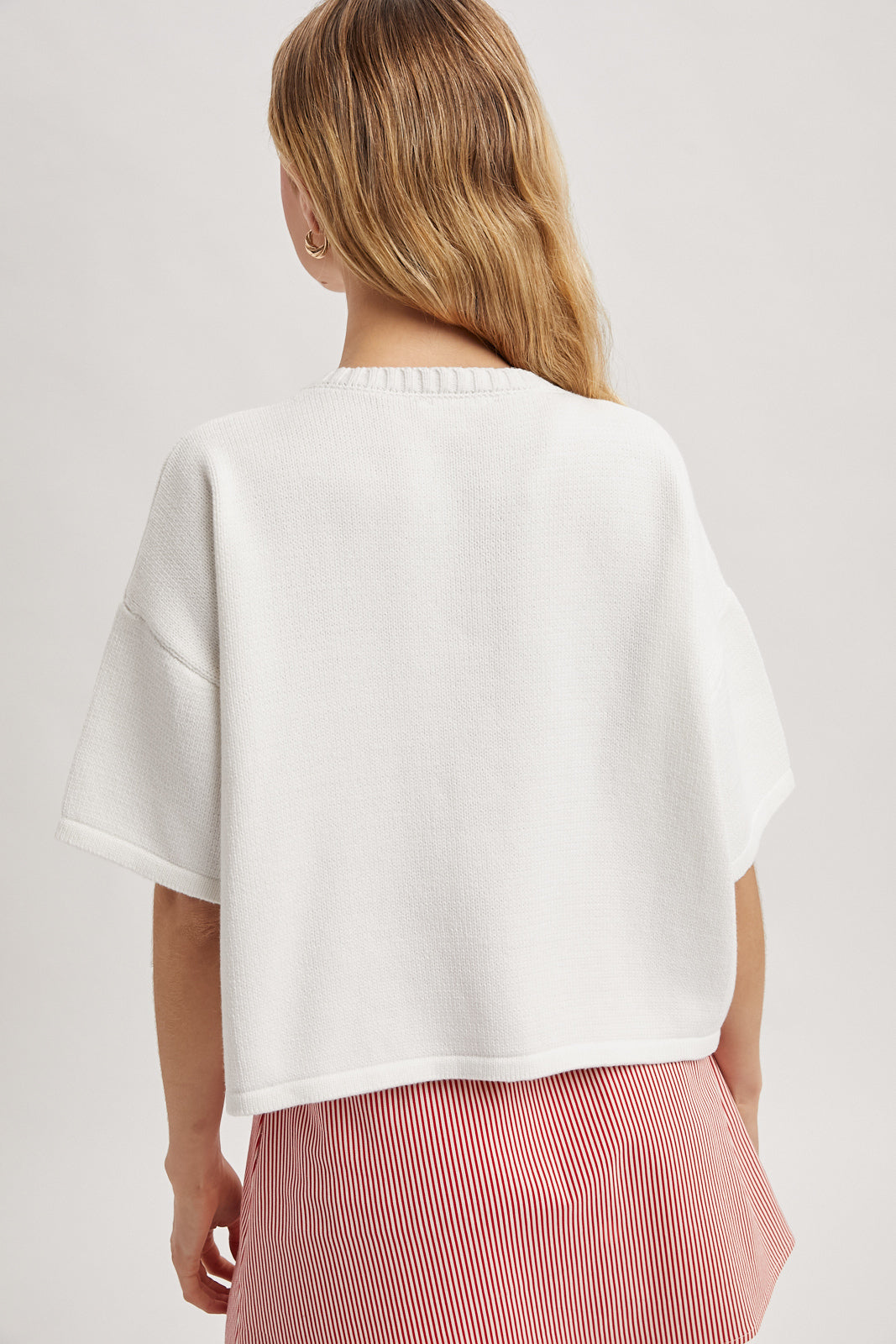 Summer Short Sleeve Cardigan - White
