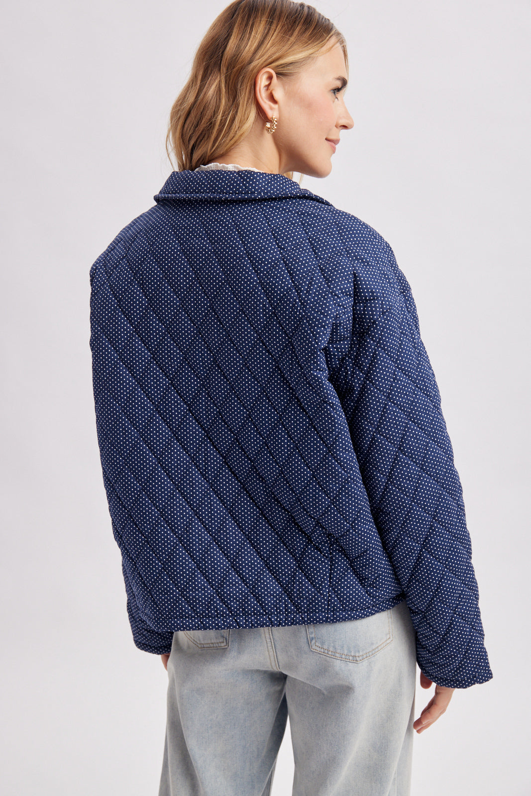Quilted Polka Dot Jacket
