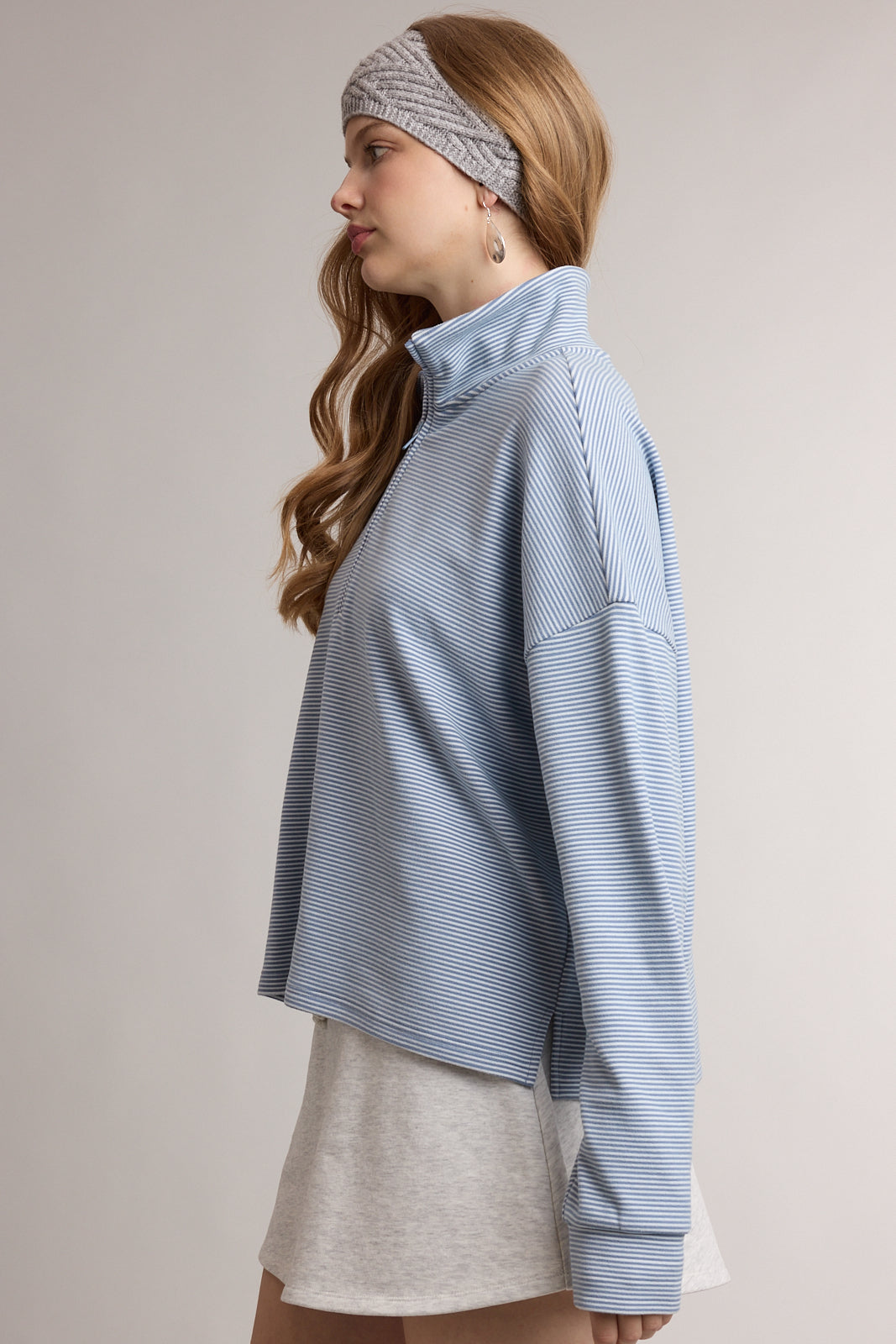 Mountain Blue Knit Pullover