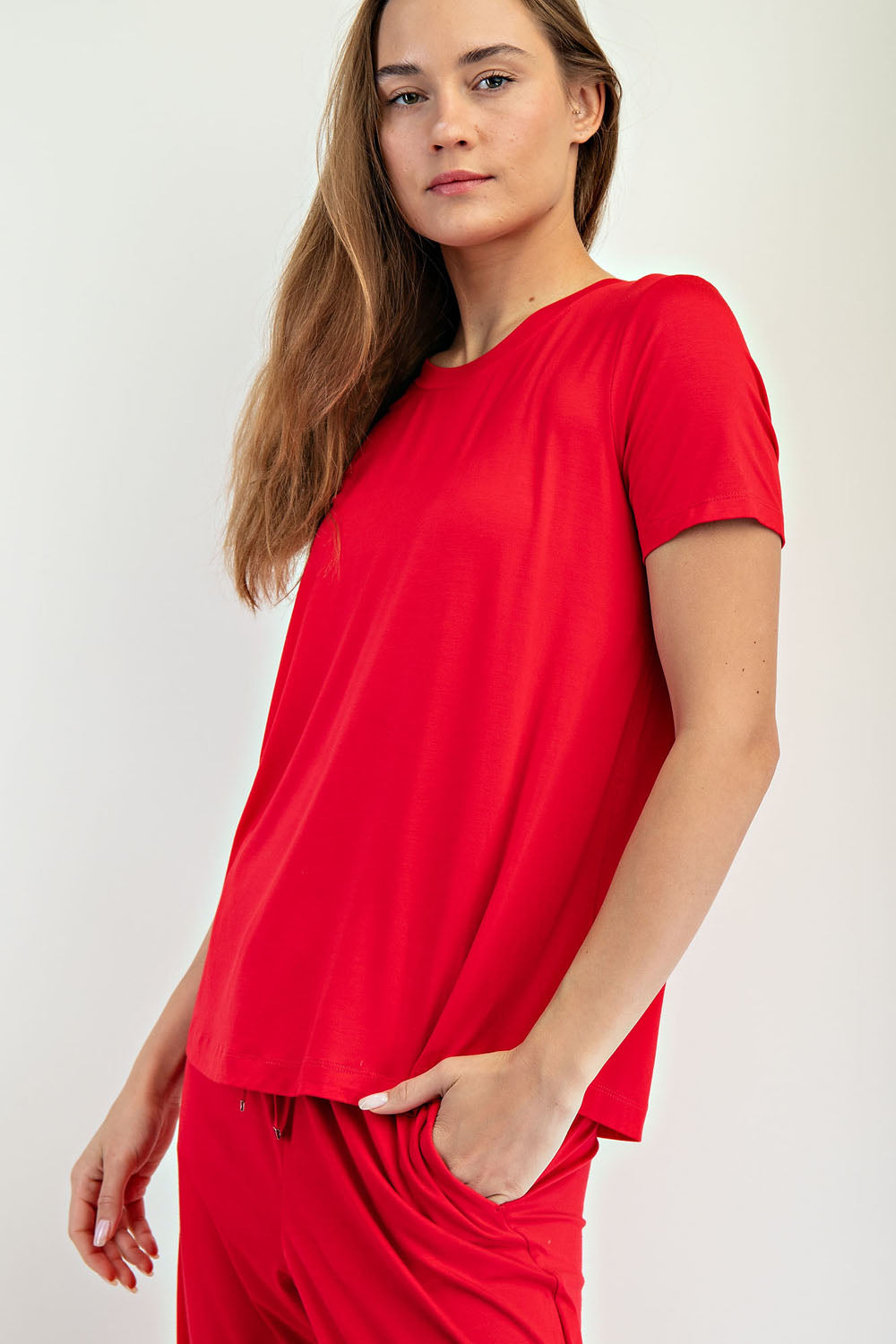 Simple Short Sleeve Top - Multiple Colors