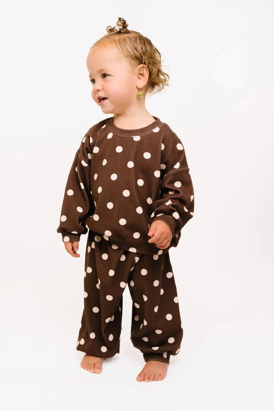 Espresso Polkadot Sweatsuit