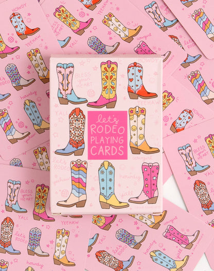 Cowgirl Boots Deck of Playing Cards