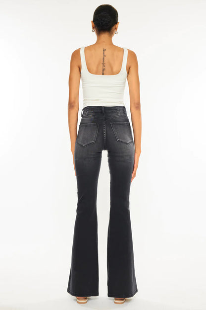 KanCan Marcy Black High Rise Flare Jeans