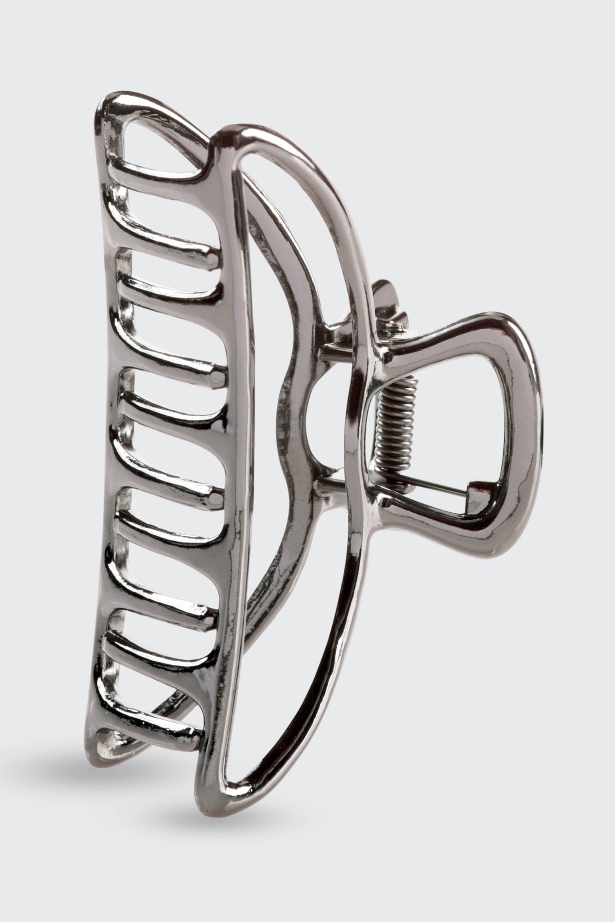 Open Shape Claw Clip - Hematite