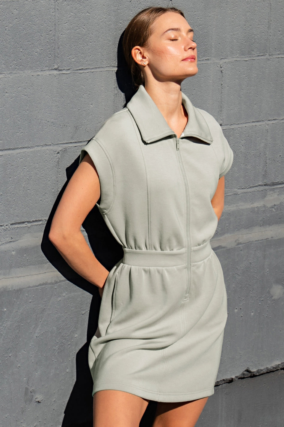 Modal Poly Span Mini Dress