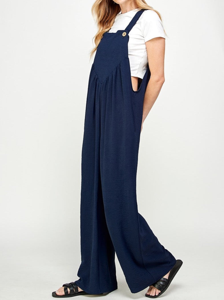 Navy Overall Jumpsuit